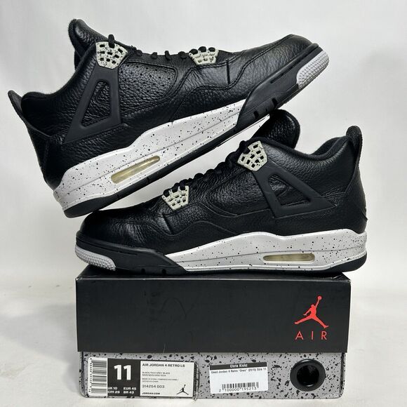 Nike Shoes Air Jordan 4 Retro Men\'s LS “Black Oreo” 2024 main image 5